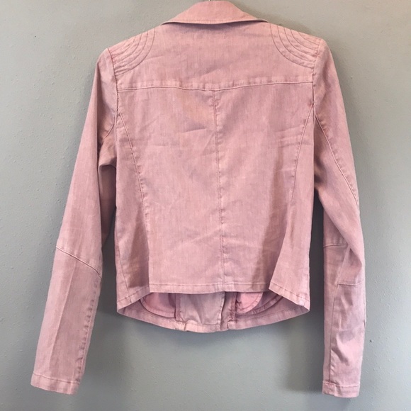 Level 99 Blush Brooklyn Moto-Jacket - Picture 5 of 8